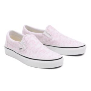 Vans Classic Slip-ons Washed Cradle Pink & White Canvas Shoes